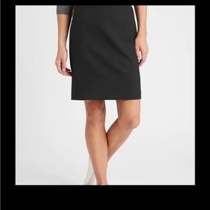 Black washable pencil skirt